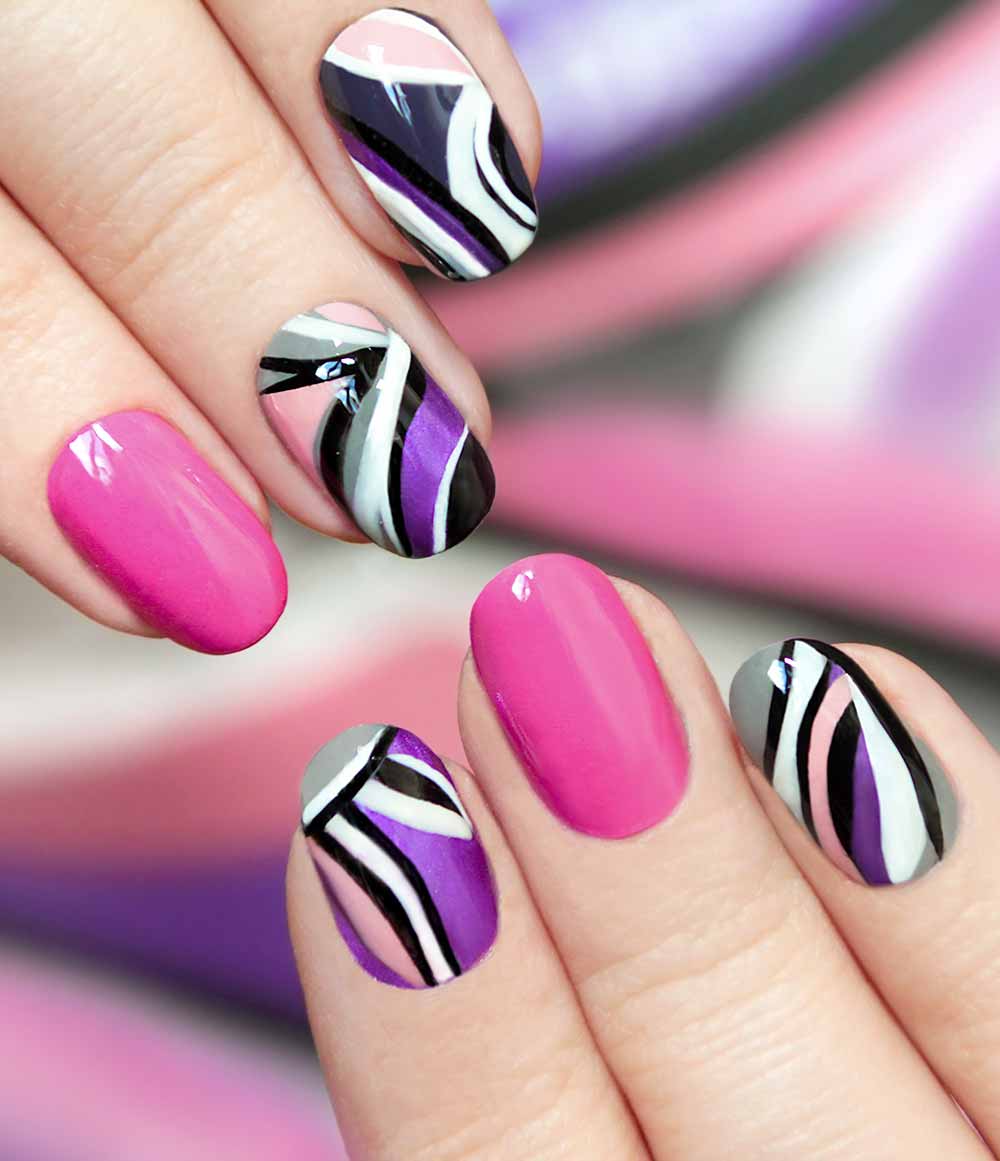 Manicura con decoración y nail art en Heras y Galiani Madrid
